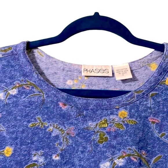 Phases 100% cotton boho cottage core garden print dress size M - Picture 2 of 8